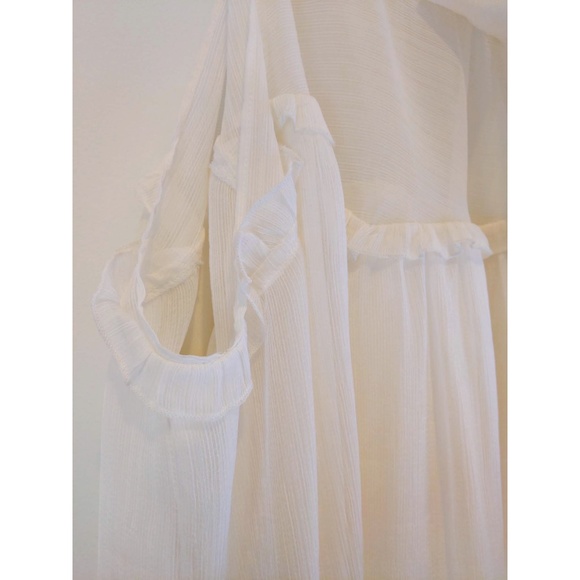 Zara Trafaluc Ivory Cold Shoulder Top - Picture 7 of 9